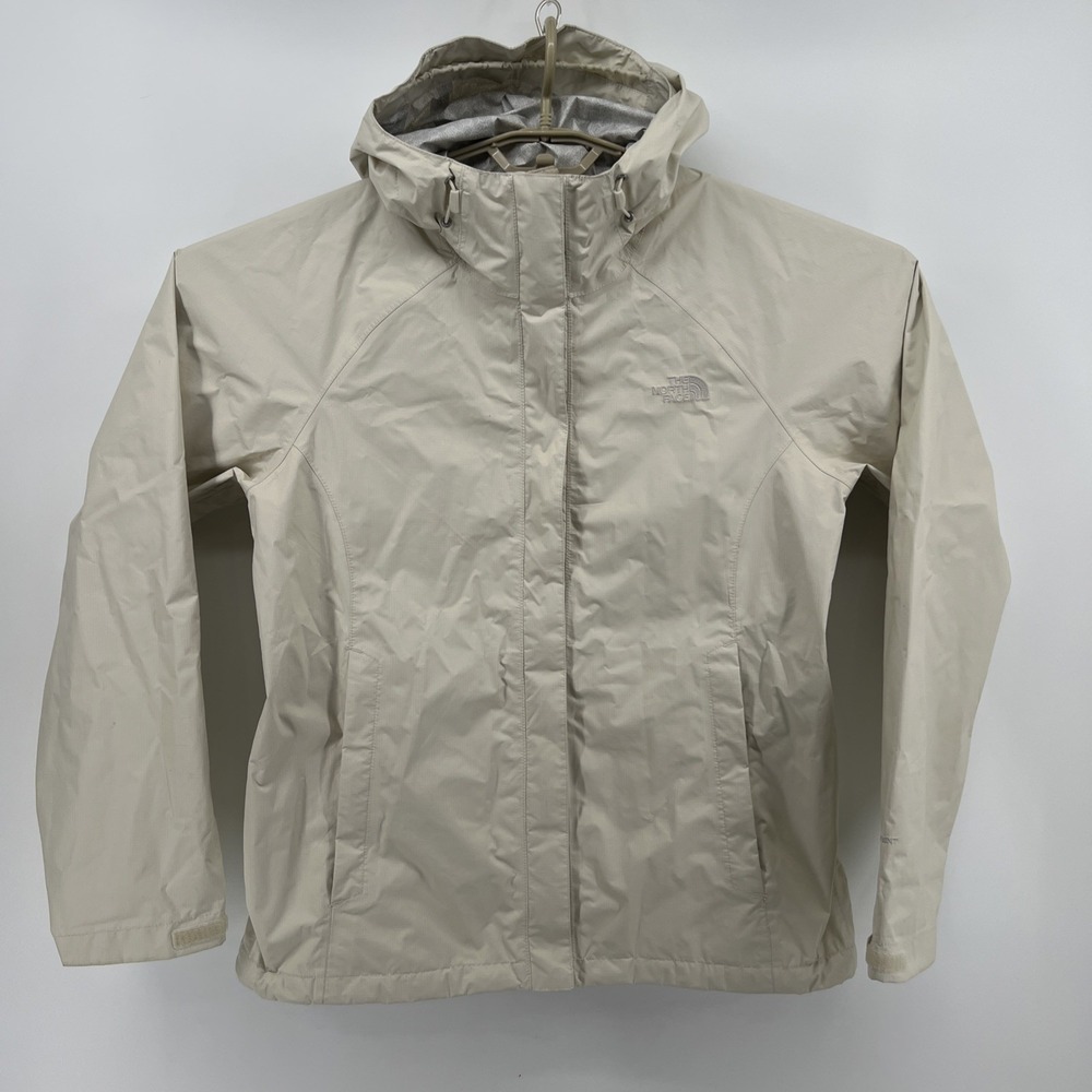 The North Face Women's DryVent Venture 2 Rain Jacket Off White Ivory Size Large